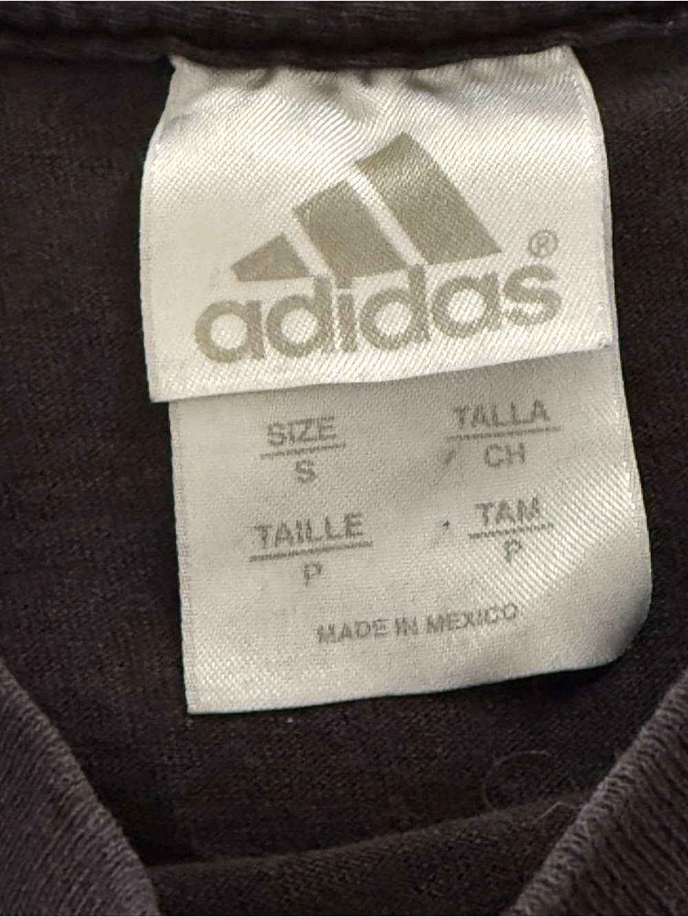 adidas Black Short Sleeve Tee with Pink Outline Logo - Picture 4 of 5